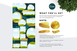 Teal Chic Canva Instagram Puzzle