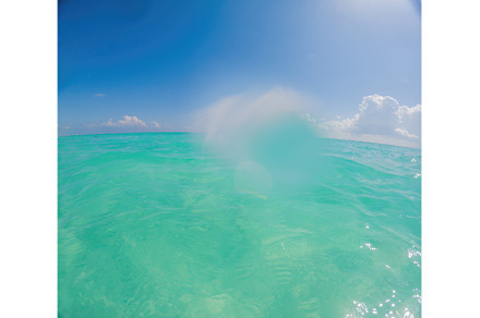 Caribbean sea surface summer wave, a Nature Photo by Elizaveta Galitskaya