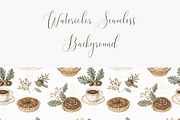 Cozy Autumn Café Seamless Pattern, a Pattern Graphic by Pati Charm Studio (Thumbnail 3 of 6)