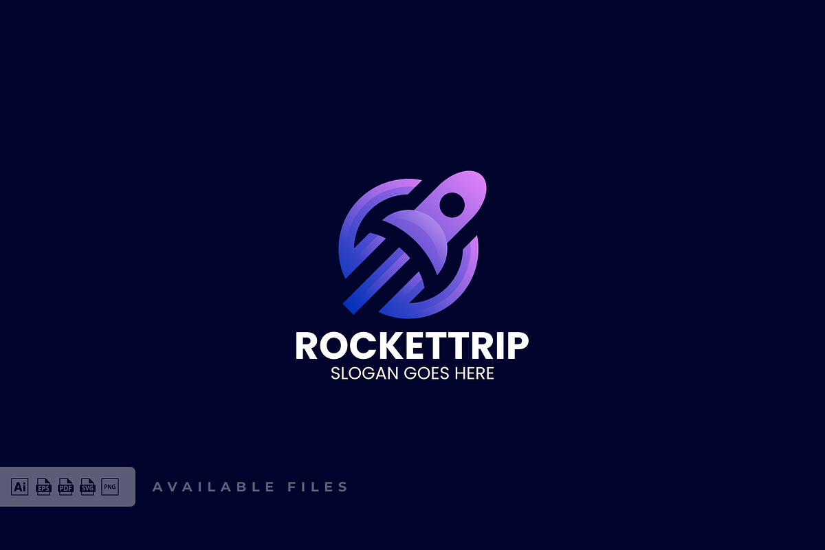 Rocket Trip Gradient Colorful Logo, a Branding & Logo Template by ivan_artnivora