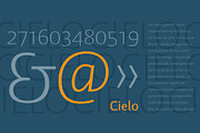 Cielo Font Family - in Opentype, a Sans Serif Font by Wilton Foundry (Thumbnail 5 of 5)