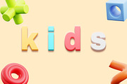 Colorful Kids Toy Text Effect PSD, a Layer Style Add-On by Agung Kreatif (Thumbnail 1 of 5)