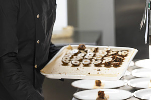 Chef preparing fine dining food, a Photo by Grafvision photography