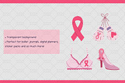 Breast Cancer Awareness Graphic Set, a Pattern Graphic by Drafts n Doodles (Thumbnail 3 of 6)