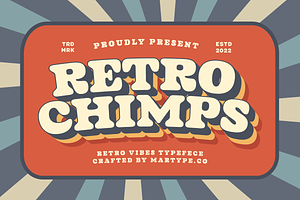 Retro Chimps Vintage Display Font