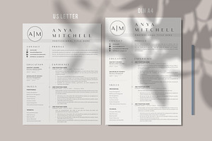 1, 2 And 3 Page Resume CV Design