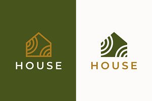 Simply House Logo Branding Wooden, a Branding & Logo Template by Signatoro
