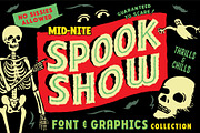 Spook Show Poster Font & Art Bundle, a Font by Paper Moon Graphic Supply (Thumbnail 1 of 15)