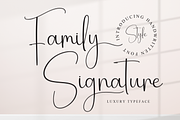 Family Signature | Script Font, a Handwritten Font by Scratchones (Thumbnail 1 of 9)