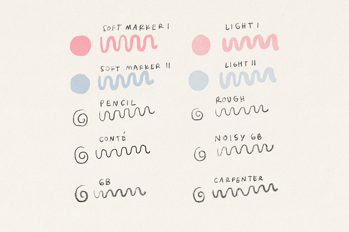 Soft Markers for Procreate, a Brush Add-On by Wink Brushes (Photo 2 of 5)