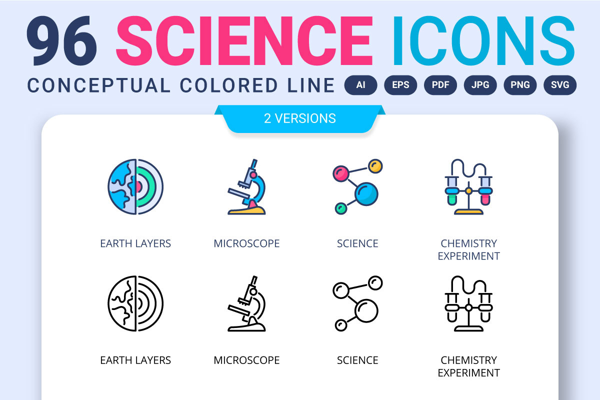 96 Science icons, an Outline Icon by vectorstank (Photo 1 of 14)