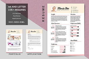 A4/Letter Resume Templates