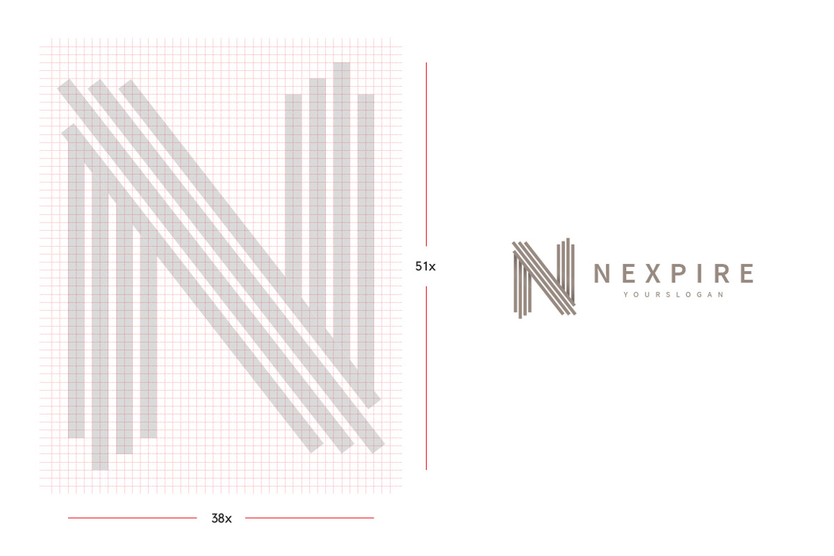 N Letter Logo Template, a Branding & Logo Template by Fatih Güneş (Photo 3 of 5)