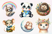 Baby Animal Nursery Sublimation, an Illustration by CreationArt (Thumbnail 2 of 5)