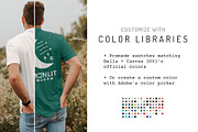 Bella Canvas 3001 Male Model Bundle, a Shirt Mockup by Moonlit Mocks (Thumbnail 2 of 6)