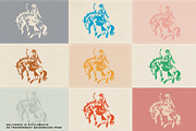 Western Cowboy Bucking Horse Graphic, an Illustration by Antiquaria (Thumbnail 3 of 4)