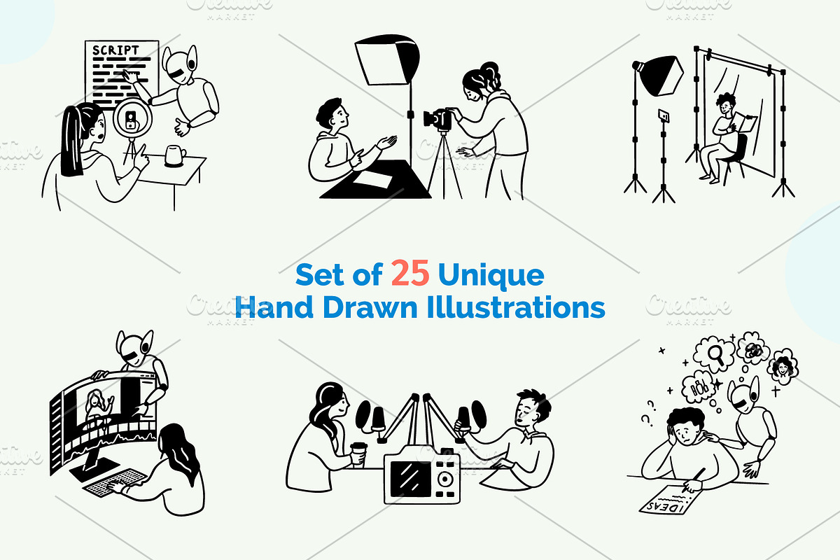 Content Creation Scenes Illustration, an Object Graphic by 35lab (Photo 2 of 7)