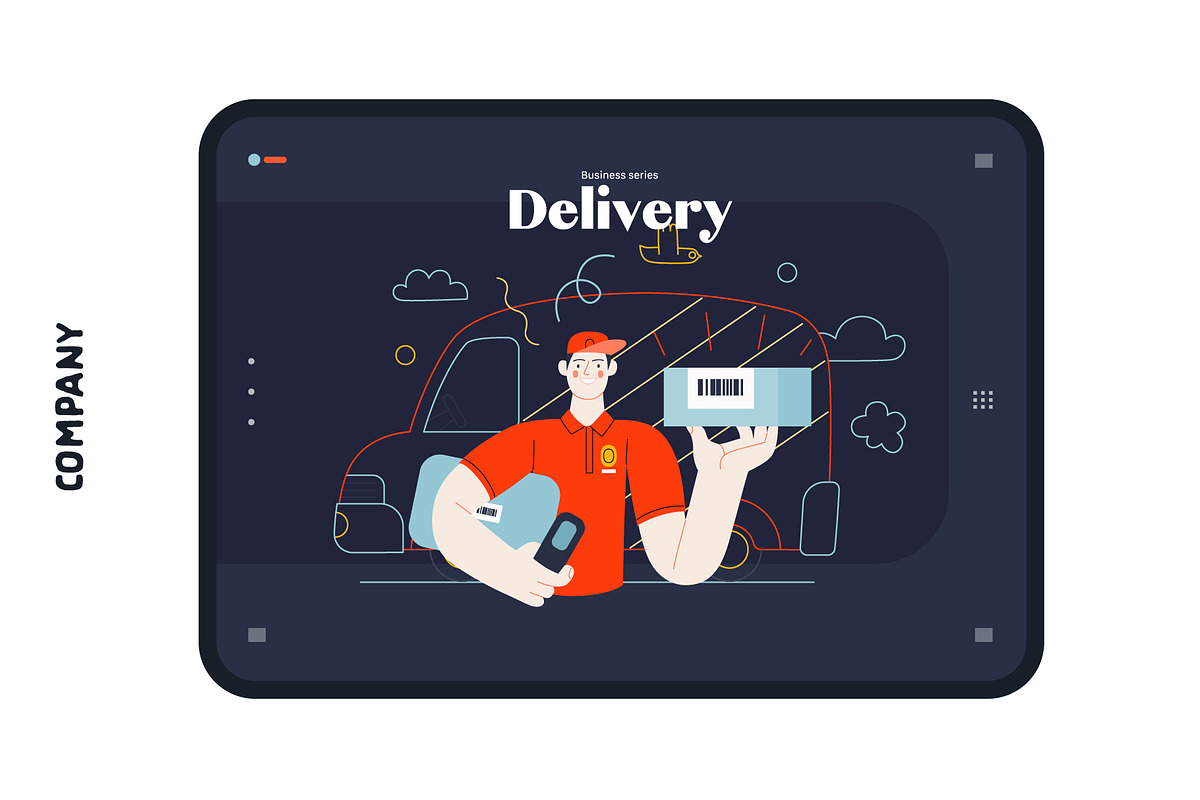 Company, flat web illustrations, a Templates & Theme by Grivina's shop (Photo 22 of 27)