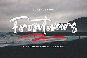 Frontwars - Brush Font