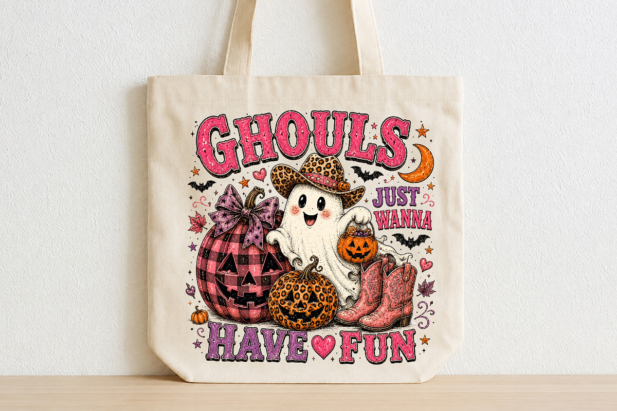 Ghouls Just Wanna Have Fun PNG, a Seasonal Illustration by CraftArtStudio (Photo 2 of 4)