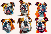 Caricature Cartoon British Bulldogs, an Animal Illustration by PrintHaven Designs (Thumbnail 5 of 9)