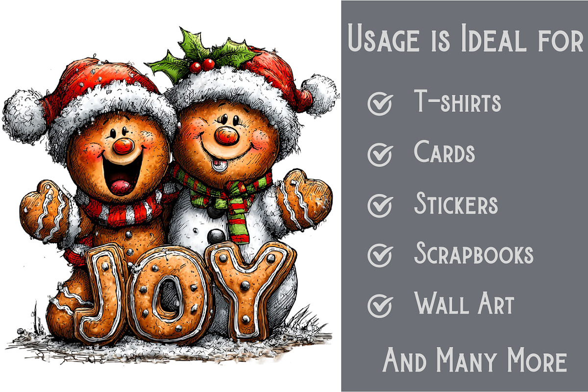 Gingerbread & Baking Clipart, an Illustration by Pixels.Craft (Photo 3 of 6)
