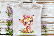Adorable Baby Giraffe with Pin, a Seasonal Illustration by Rose Art (Thumbnail 4 of 7)