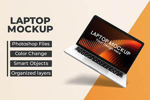 Laptop Mockup, a Device Mockup by Viswal Studio