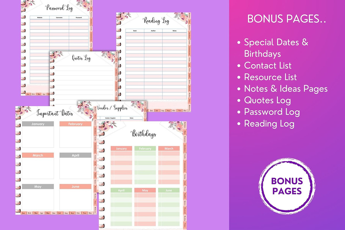 Student Digital Planner, a Design Template by Design Composer (Photo 4 of 8)