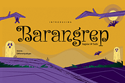 Barangrep - Halloween Font, a Serif Font by Differentialtype (Thumbnail 1 of 10)
