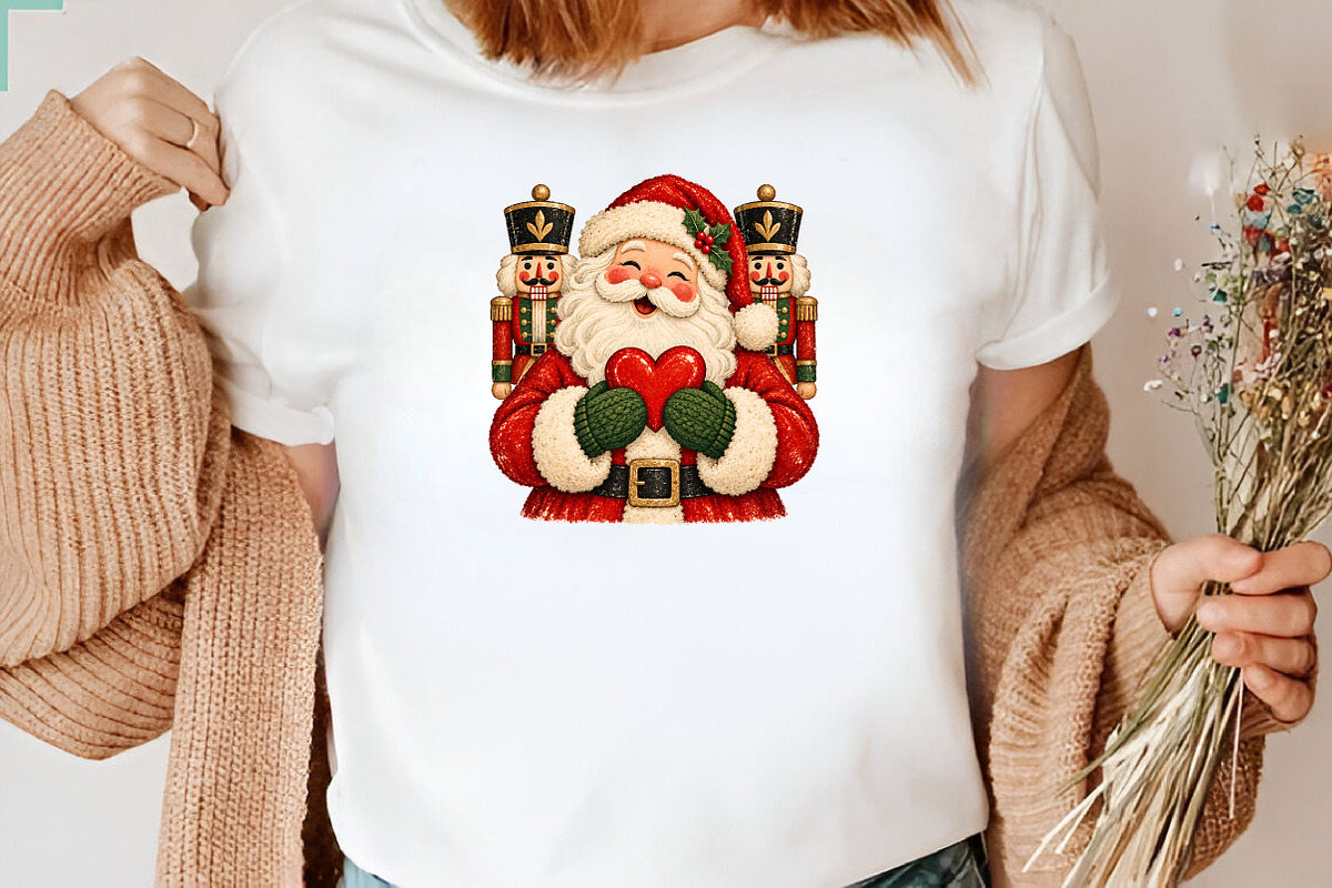 Santa Heart Christmas PNG, a Seasonal Illustration by CraftArtStudio (Photo 3 of 4)
