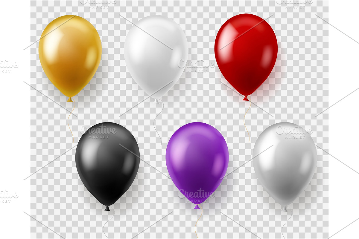 Colorful balloons set. Round balloon, an Object Graphic by YummyBuum
