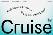CS Cruise – Modern Font, a Sans Serif Font by Craft Supply Co. (Thumbnail 1 of 8)