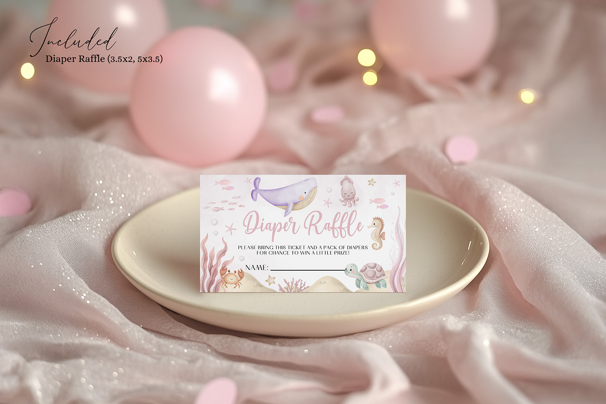 Sea You Soon Baby Invitation Set, an Invitation Template by Digital_Mind (Photo 4 of 6)