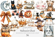 Halloween Ghost Clipart, an Illustration by Design Market (Thumbnail 1 of 5)