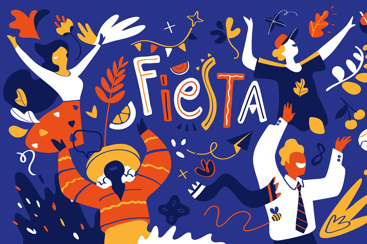 Fiesta Forever, a Person Illustration by Hurcastock! (Photo 6 of 14)