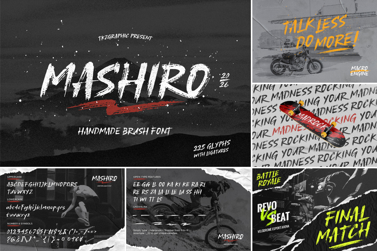 Japan Brush Style Font Bundle, a Handwritten Font by tkzgraphic (Photo 13 of 15)