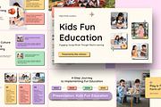 Kids Fun Education, a Presentation Template by Sixtemp (Thumbnail 1 of 3)