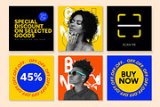 Colorful Fashion Social Media Post, an UI Kit Template by CreativeShaper (Thumbnail 2 of 4)