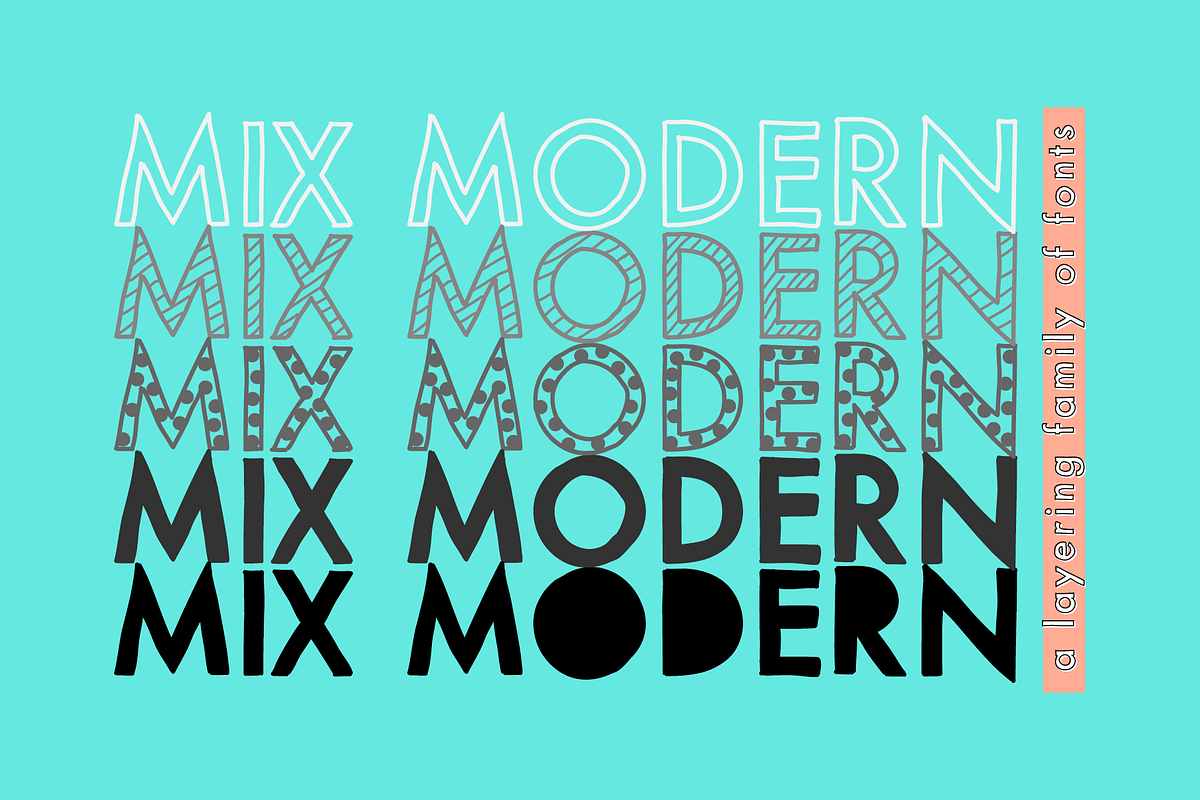 Mix Modern — A Layering Fonts Family preview 2