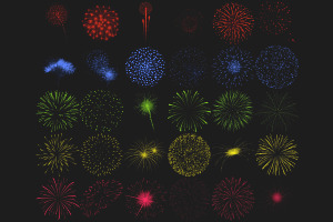 Firework Set 5 Procreate Brush Stamp