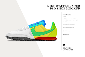 Nike Waffle Racer | PS Shoe Mockup