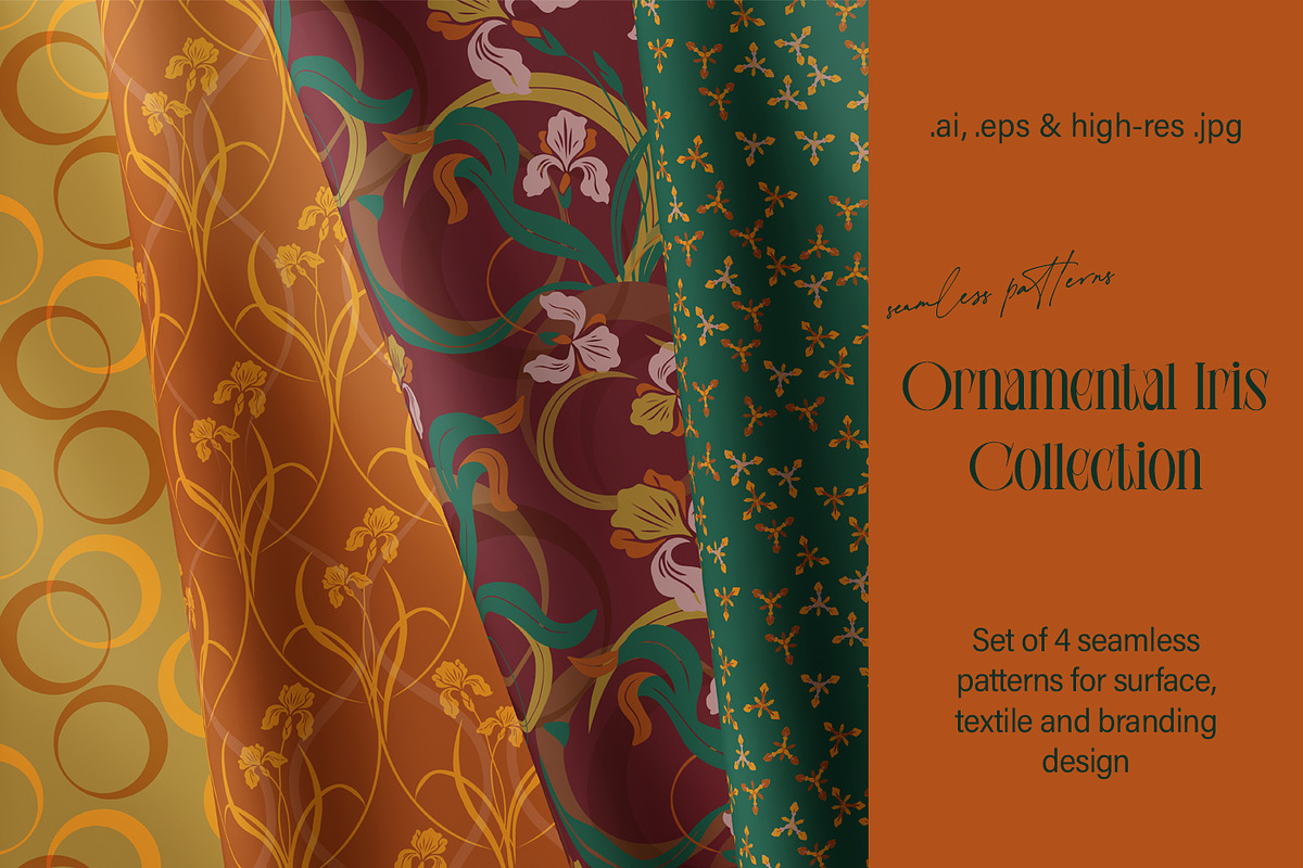 Floral Seamless Pattern Collection, a Pattern Graphic by Svetlana Lerie (Photo 2 of 7)