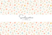 pastel flowers floral pattern, a Pattern Graphic by Pink Studio Art (Thumbnail 1 of 5)