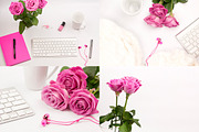 Pink Stock Photo Bundle, a Books & Magazine Mockup by Kreanille Design (Thumbnail 2 of 2)
