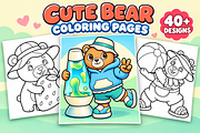 Cute Bear Coloring Pages – Volume 2, an Animal Illustration by Inkivelle Studio (Thumbnail 1 of 3)