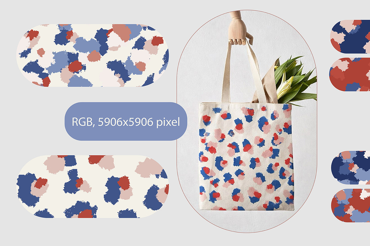 Soft Botanical Seamless Pattern Set, a Pattern Graphic by FER by Ekaterina Kazakova (Photo 3 of 6)