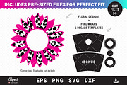 Sunflower Decal for 24oz Cold Cup, an Object Graphic by ClipartMuchLove (Thumbnail 2 of 4)
