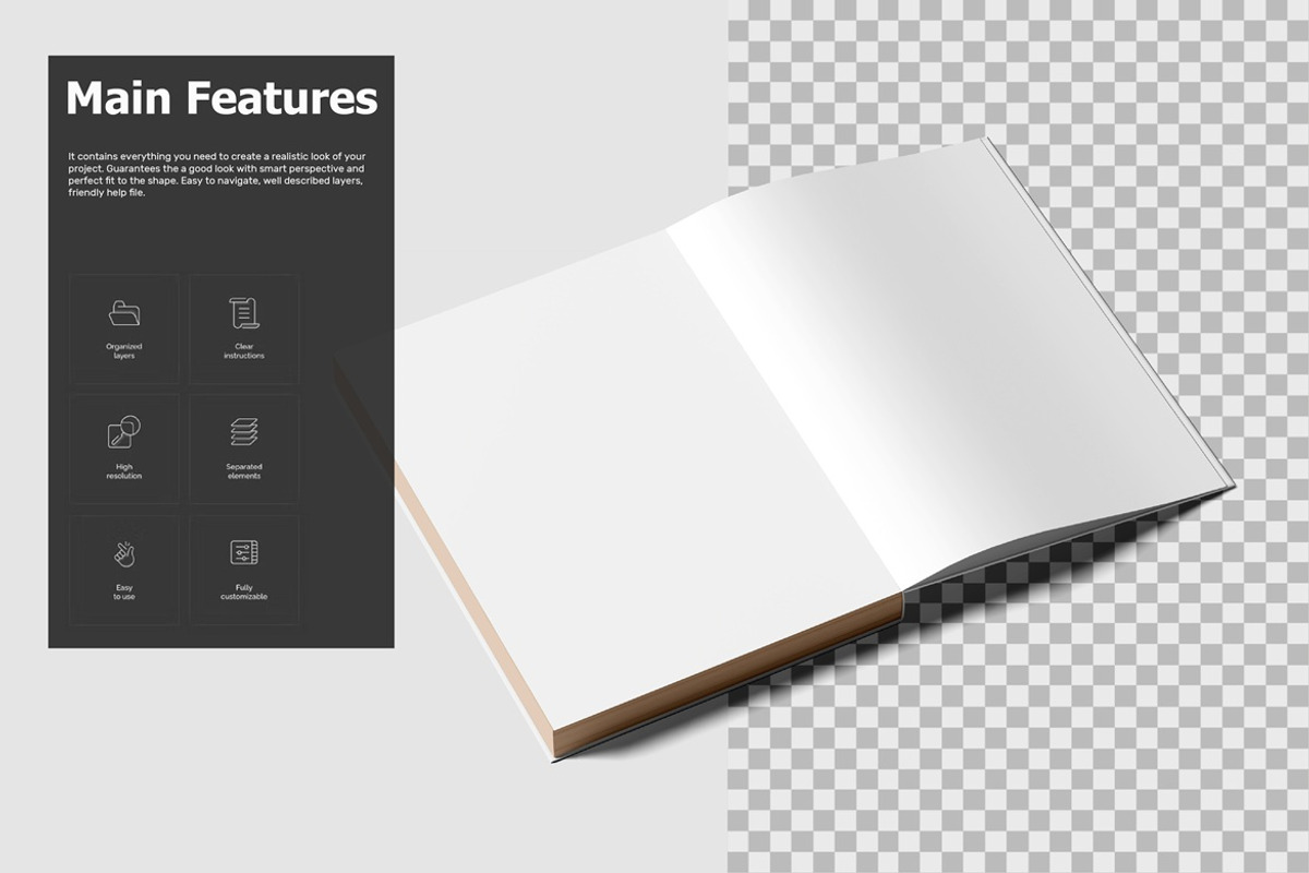 Book Mockup, a Product Mockup by Sweetdady (Photo 3 of 5)