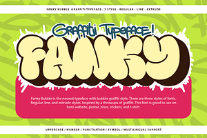 Fanky Bubble Graffiti Typeface